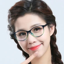 Vazrobe очки оправа женские очки для глаз кошки оправа женские круглые Tr90 прозрачные линзы леопардовые синие поддельные очки по рецепту