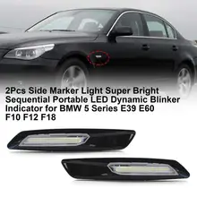 

Lightful Side Marker Bulb Wear Resistant ABS LED Dynamic Blinker Indicator Side Marker Turn Signal Turn Signal 2Pcs
