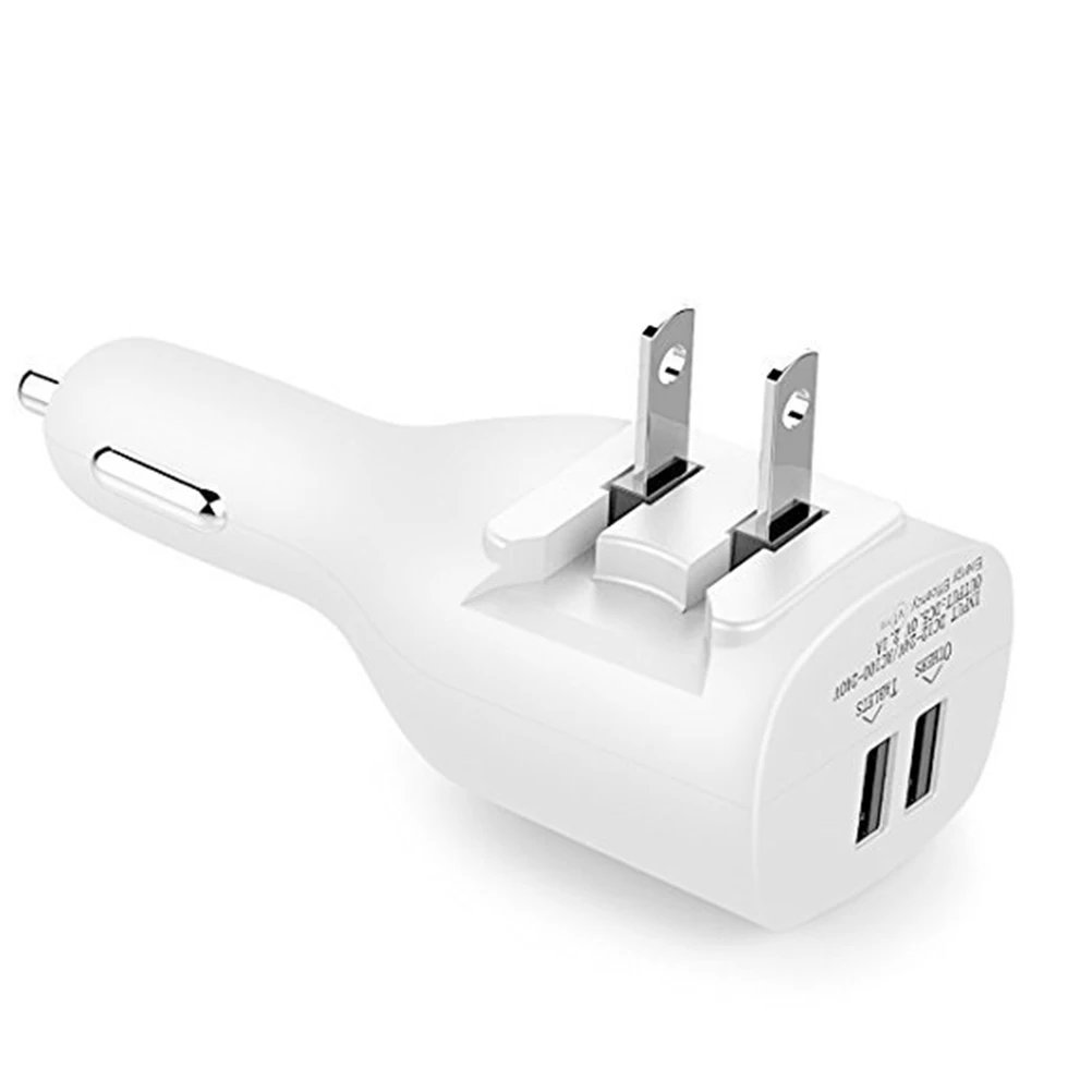 5 в 4.8A Usb Автомобильное зарядное устройство для мобильного телефона с двумя usb-портами автомобильное зарядное устройство для телефона портативное автомобильное зарядное устройство для телефона с американским адаптером питания