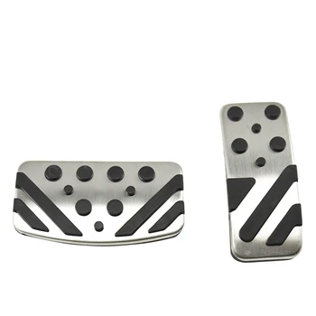 

Aluminum Car Accelerator Gas Pedal Brake Pedals Clutch Pedal Plate Cover AT For Mitsubishi Eclipse Cross 2018 2019 Accessories