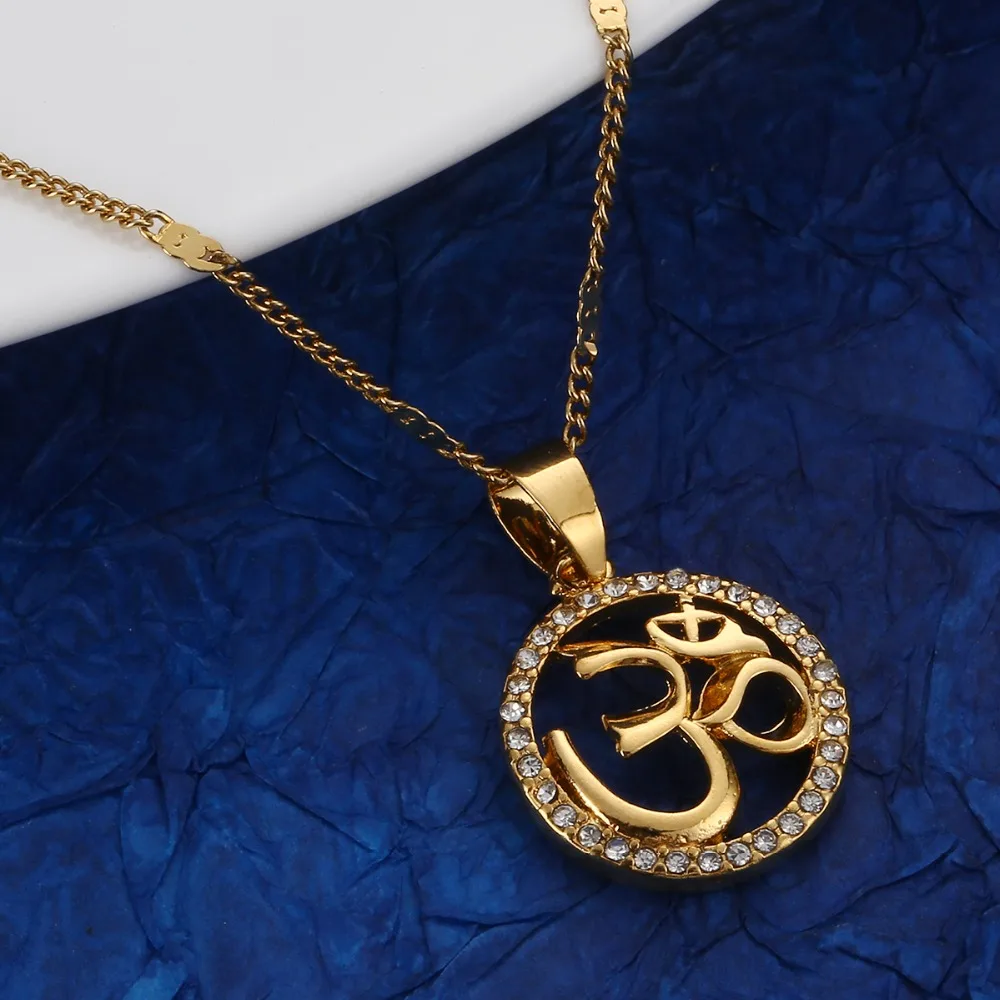 Gold Color Ohm Hindu Buddhist Aum Om 
