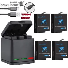 Высокое качество полностью декодированная батарея Go pro hero 7 батарея для GoPro Go pro hero 5 6 7 hero 5 hero 6 hero 7 black аксессуары для камеры