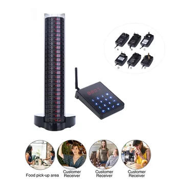 

Wireless Waiter Calling Pagers for Restaurant pager system Long Range Waterproof Pager System with 25PCS Buzzers