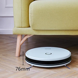 Route Planing on Hard Floor 4 Cleaning Modes Rozi Tidybot Robot Vacuum Cleaner 1600Pa Strong Suction Carpet and All Floor Types Quick Auto Charge Black Smart Infrared Sensor 