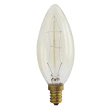 C35 ретро декоративная лампа накаливания старинная лампочка хрустальная лампа декоративная лампа накаливания Люстра Источник света E12 американский стандарт 40