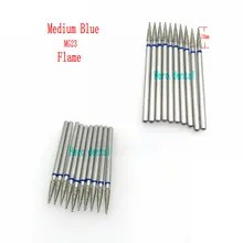 10 шт. 2,35 мм стоматологический хвостовик алмазный шлифовальный бор сверла для зубной Бур пламя/конус/жемчуг форма Стоматологическая Полировка Боры