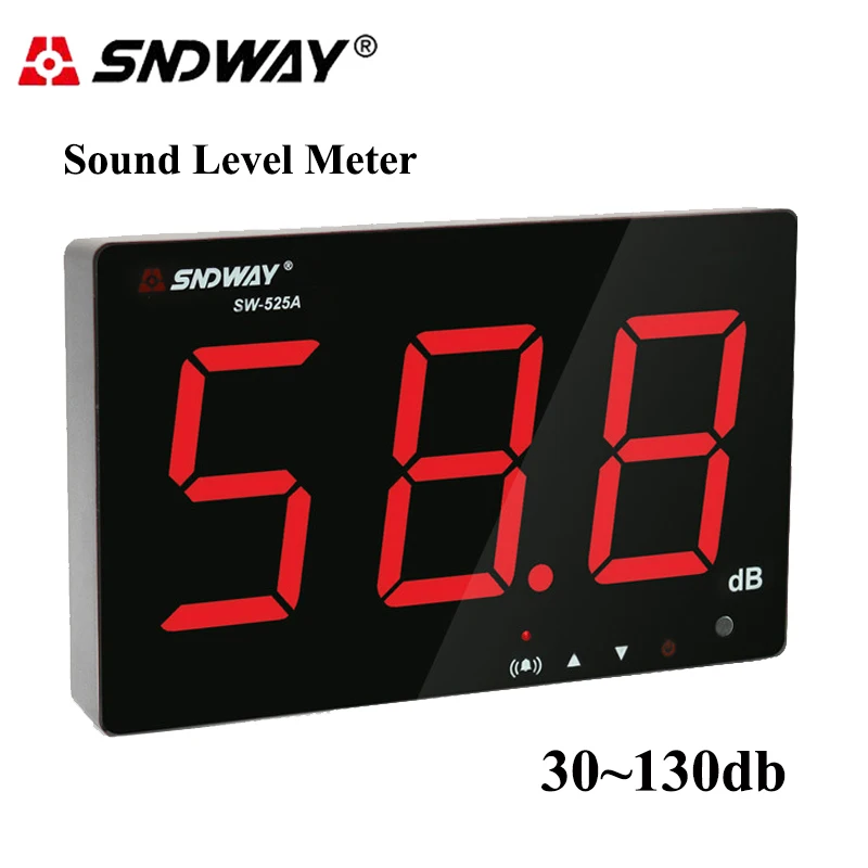 

SNDWAY Digital Noise Meter Decibel Sound Level Meter 30~130db Large Screen Restaurant Bar Indoor/Office/Home Wall Hanging Type