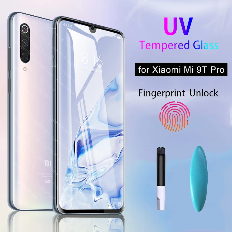УФ клей Sceen для Xiaomi Redmi note 8 Pro 7 жидкое закаленное стекло Mi CC9 E k20 7A 8A A3 CC9|Защитные