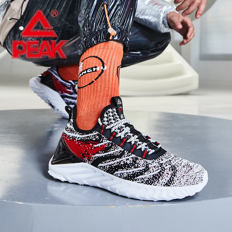 New PEAK TAICHI Men Running Shoes Lightweight Shock Absorbing Sports