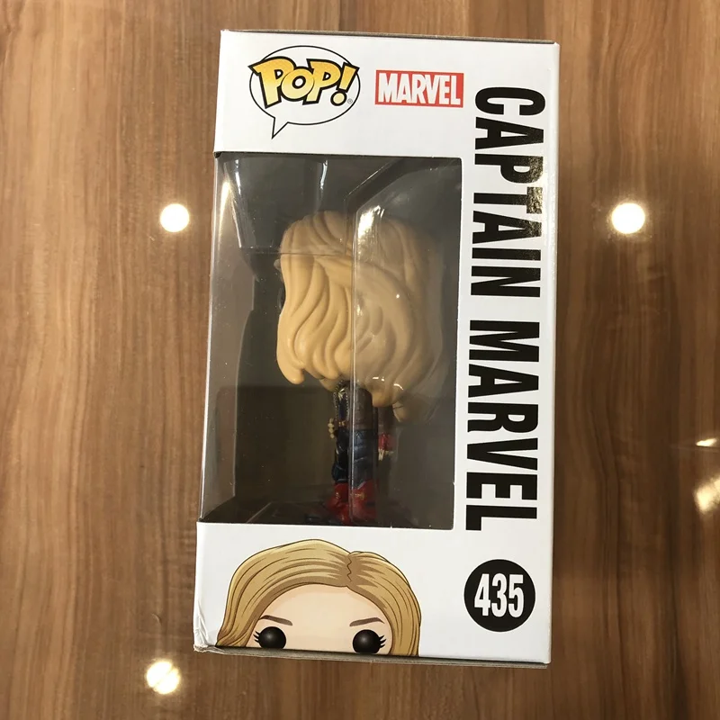 Эксклюзивный официальный Funko pop Капитан Marvel-Carol Danvers Виниловая фигурка Коллекционная модель игрушки с оригинальной коробкой