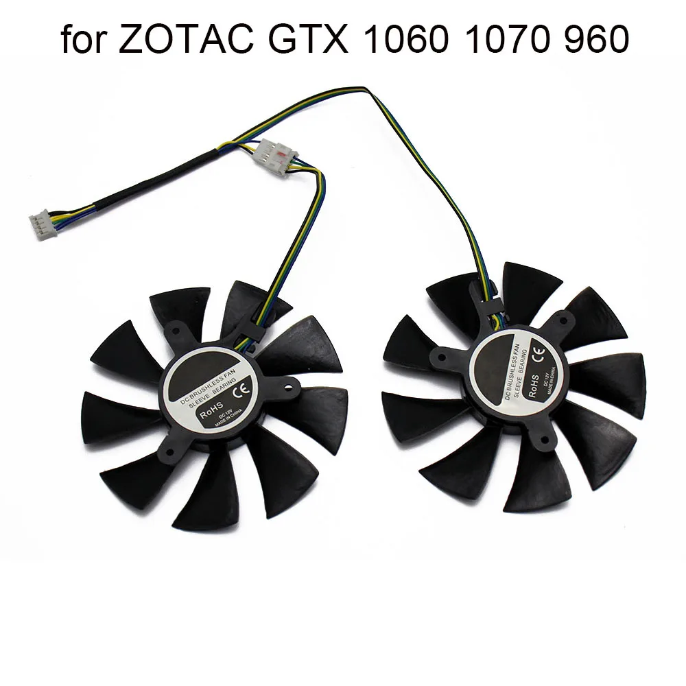 Ventola Di Raffreddamento Del Computer Per Zotac Gtx1060 6Gb Gtx 1070 Gtx960 Mini Gtx 1060 3Gb T129215Sh 12V 85Mm Ventole Di Raffreddamento Della Sche