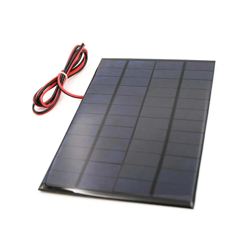 12V 4,2 W с 100 см продлить жильный кабель Панели солнечные поликристаллические кремниевые DIY Батарея Зарядное устройство Модуль Мини солнечных батарей провод игрушка
