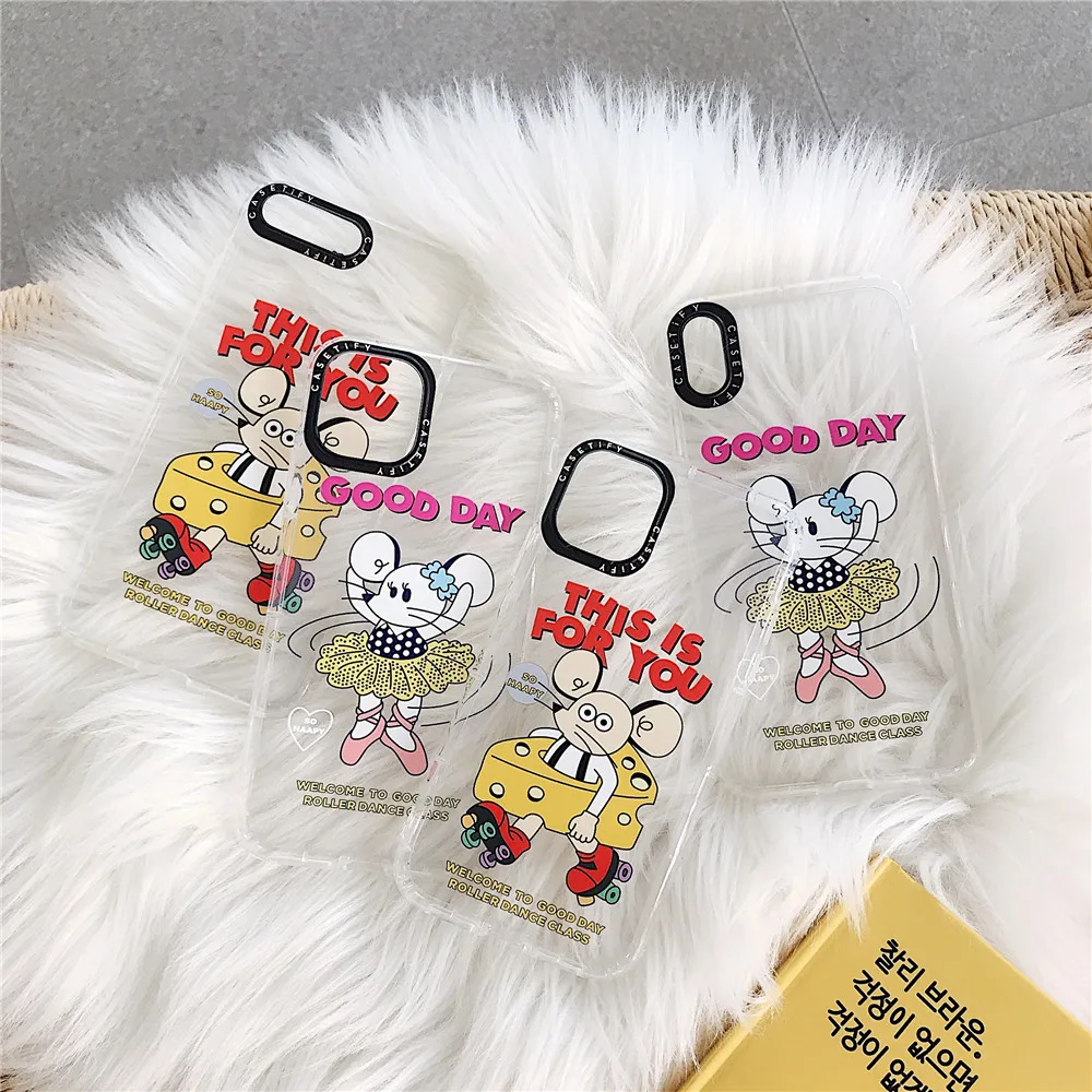 ORYKSZ Lovely Cartoon Mouse Phone Case Cover For iPhone 11 Pro Max X XS XR Soft 7 8 6 6s Plus Silicon |