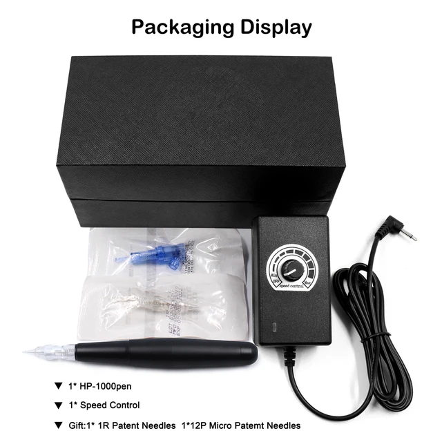 High Quality Permanent Makeup Rotary Tattoo Machine Eyebrow Tattoo Kits Professional Pen For Eyebrow Eyeliner Lip Tattoo Set E005 Pen