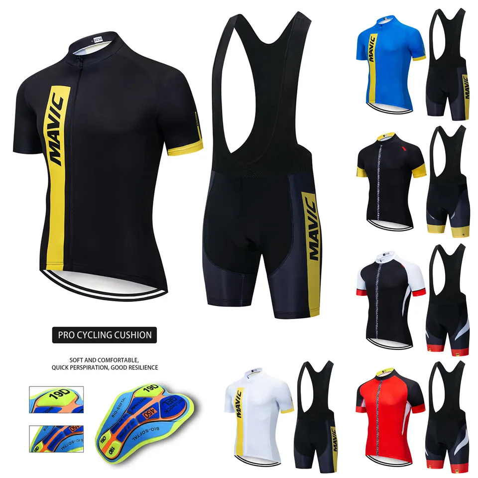 Mavic 2020 Pro Team Cycling Clothing /Road Bike Wear Racing Clothes Quick Dry Men