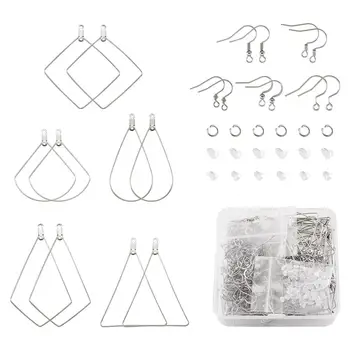 

1 Box Stainless Steel Dangle Earring Hooks Findings Accessories for jewelry DIY making Fashion Women Earring