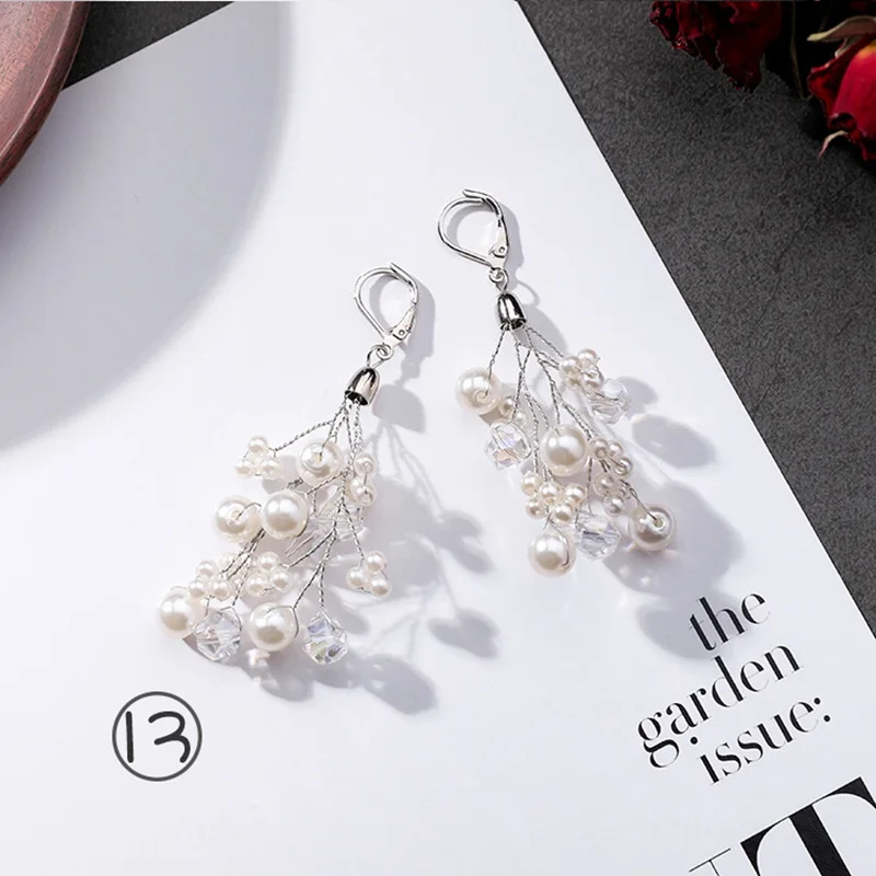 Pearl 13 Модные полые серьги с искусственным жемчугом и геометрическим узором в форме сердца, серьги с кисточками, серьги Brinco для женщин, корейский стиль, модные праздничные ювелирные изделия - Окраска металла: Pearl 13