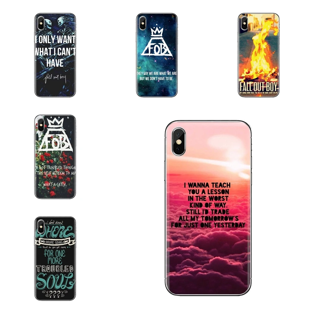 Hardcore Music Band Fall Out Boy For Samsung Galaxy S2 S3 S4 S5 MINI S6 S7 edge S8 S9 Plus Note 2 3 4 5 8 Coque Fundas Soft Case |