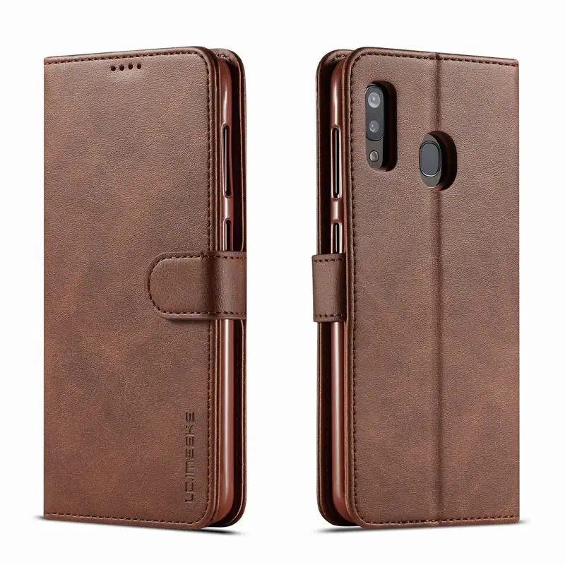 

Leather Case For Samsung A40 A 40 S Cover Luxury Photo Frame Slots Wallet Phone Case For Samsung Galaxy A4 2019 Full Protector