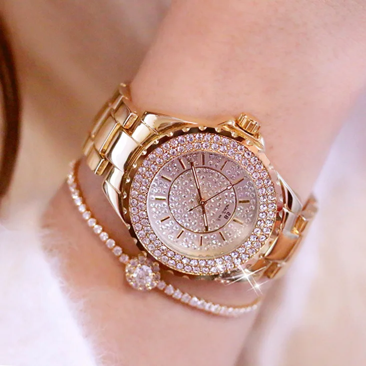 

BS New Style Hot Sales Watch Top Grade Chained List Customizable Full of Crystals WOMEN'S Watch a Fa0280m