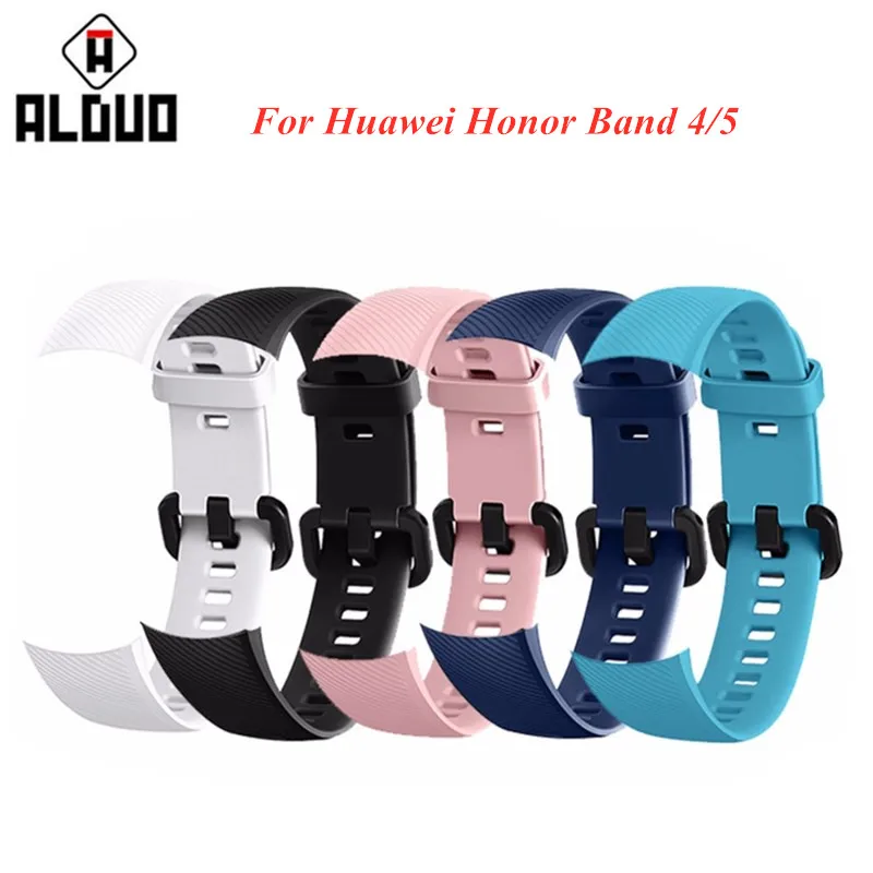 ALANGDUO ремешок для huawei Honor Band 4/5 Красочные смарт-Браслет замена высокого качества