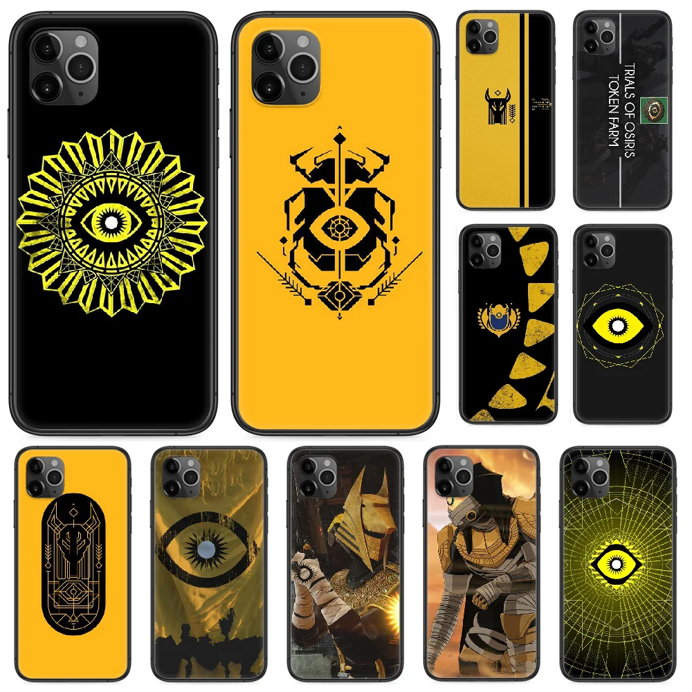 Чехол для телефона Destiny Trials Of Osiris iphone 4 4s 5 5S SE 5C 6 6S 7 8 plus X XS XR 11 PRO MAX 2020 черный