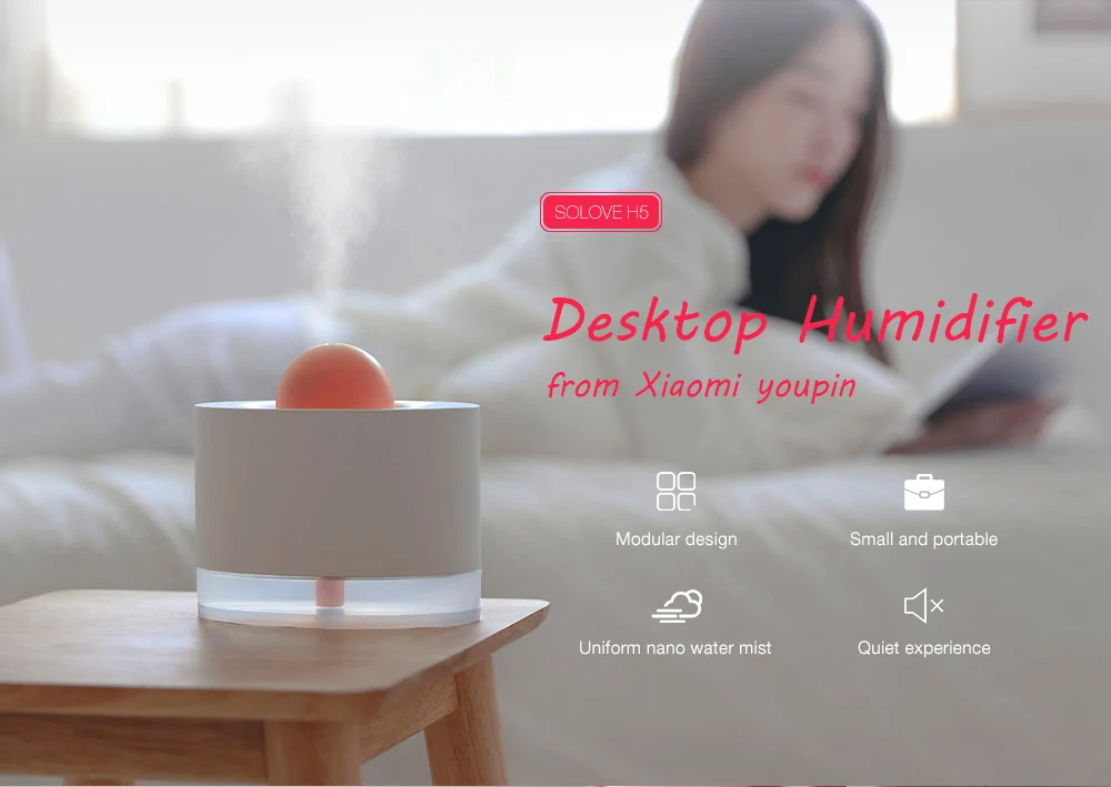 SOLOVE H5 Настольный увлажнитель от Xiaomi youpin