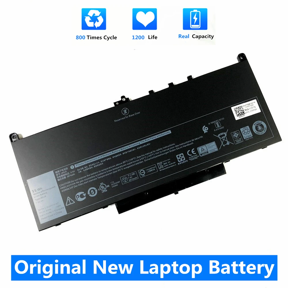 Сменный аккумулятор CSMHY для ноутбука Dell Latitude E7270 E7470 J60J5 R1V85 MC34Y 242WD 7 6 V 55Wh |