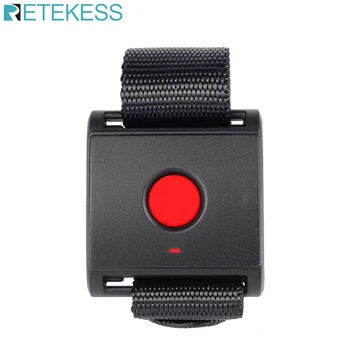 

Retekes 433mhz Call Button Wireless Emergency Calling Bell Pager For The Elderly Patient Service F4403A