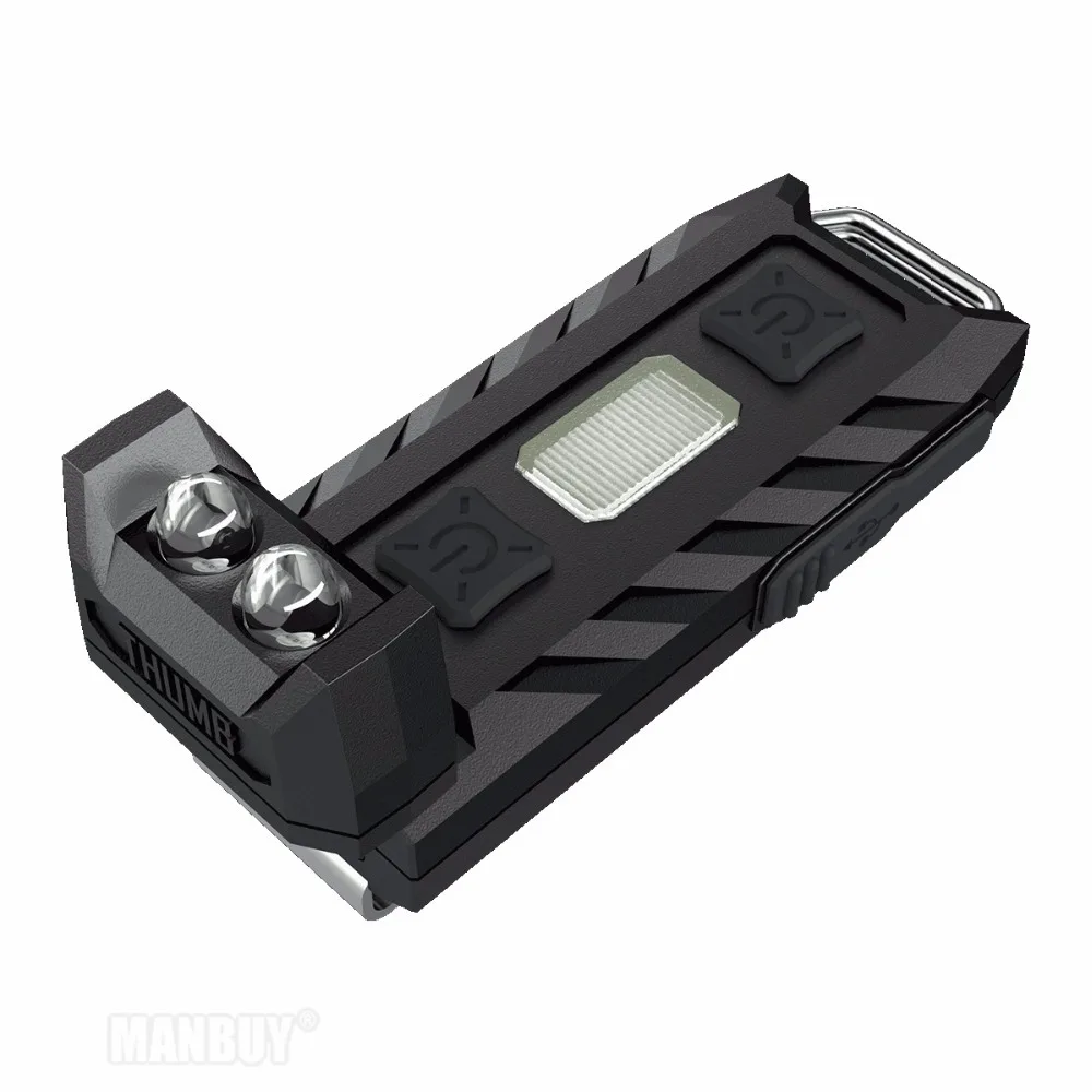 2022 NITECORE большой палец USB Перезаряжаемый высокопроизводительный белый + красный
