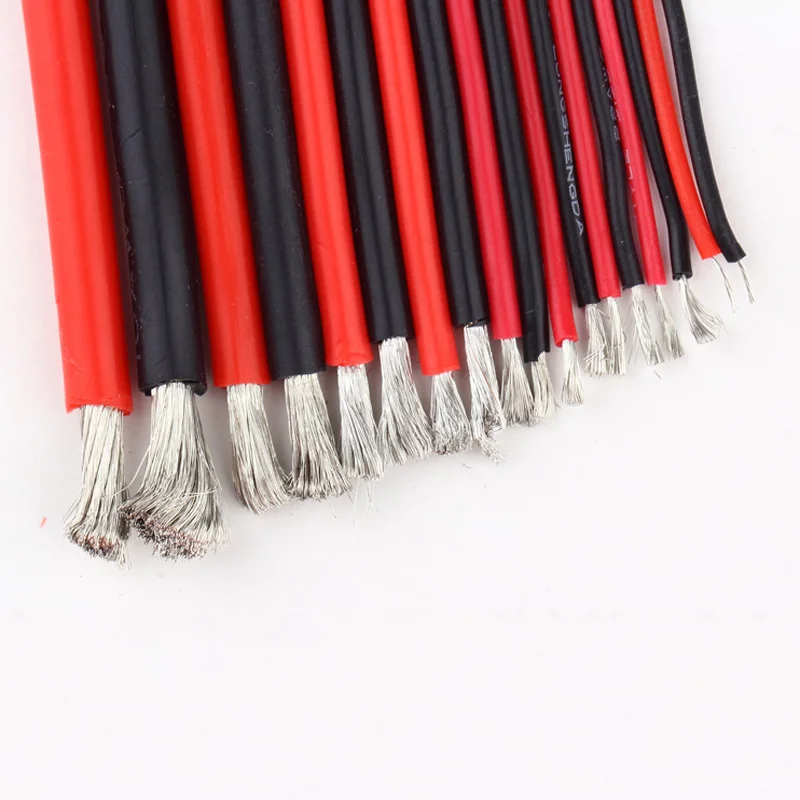 3 м 10AWG 12AWG 16AWG кремниевый кабель проводка ESC мощность для моделей RC черный красный