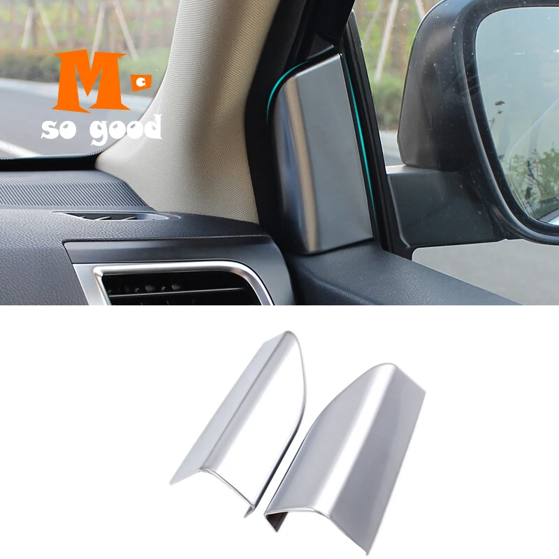 

2014 15 2016 2017 2018 Car Front Column A-pillar Frame Panel Cover Trim ABS Matte for Toyota Highlander Kluger 2pcs Accessories