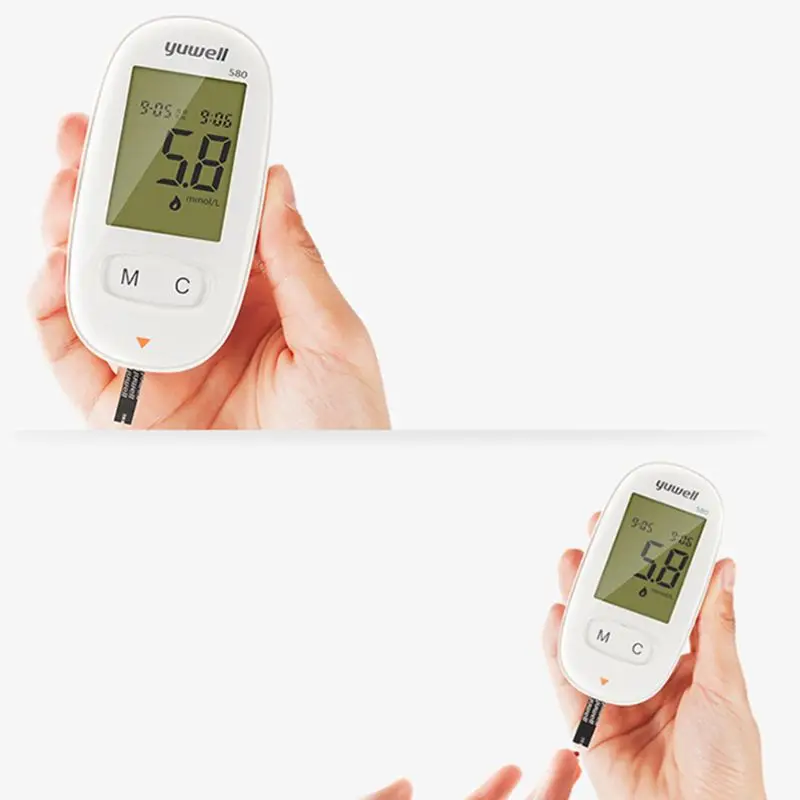 Blood Glucose Meter Glucometer Diabetes Tester Test Strips Medical Blood Sugar Meter Health Aid Tools Kit 4