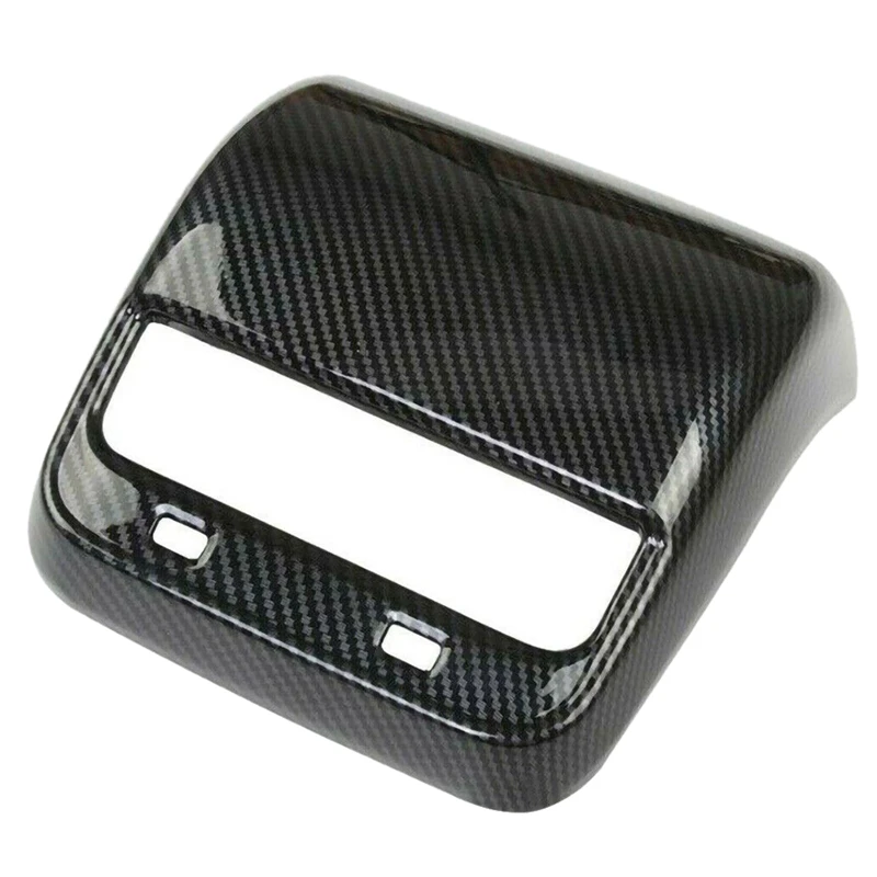 

for Tesla 3 18-19 Dry Carbon Fiber Black Car Back Air Outlet Cover Decoration Board