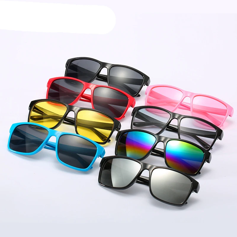 От 3 до 8 лет kinder zonnebril милые Квадратные Солнцезащитные очки для мальчиков и девочек UV400 крутые детские очки летние детские очки n589