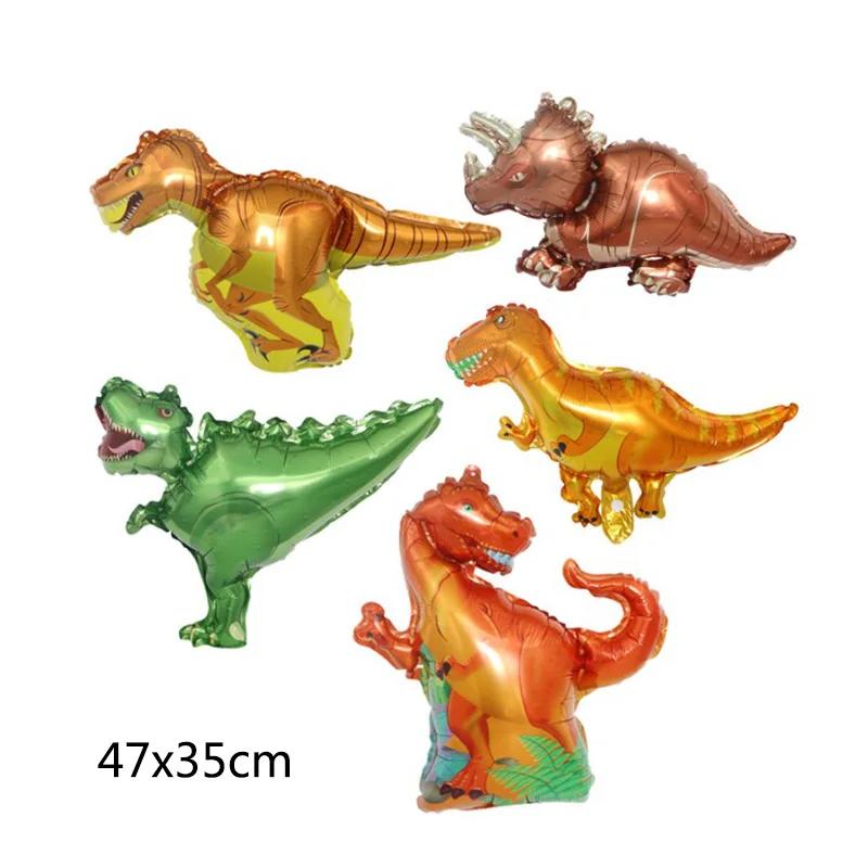 10 шт./компл. мини динозавр воздушные шары фольги Гелий Детские вечерние товары на
