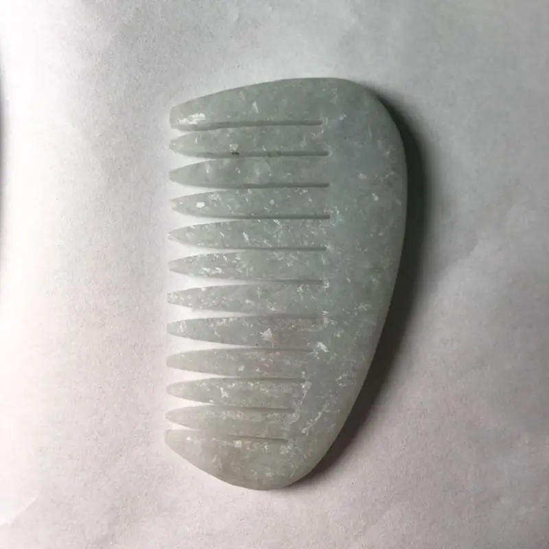 Jade Gua Sha соскабливание массажный инструмент Jade Guasha гребень Инструменты для Graston SPA R3MF