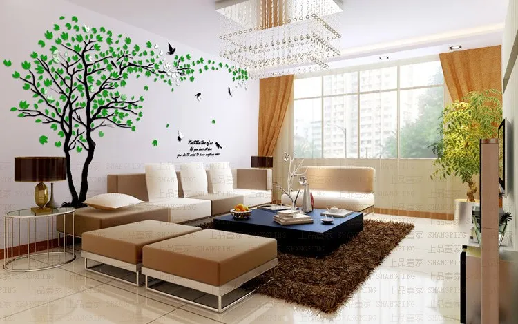 Big size Lovers Tree Acrílico Wall Stickers