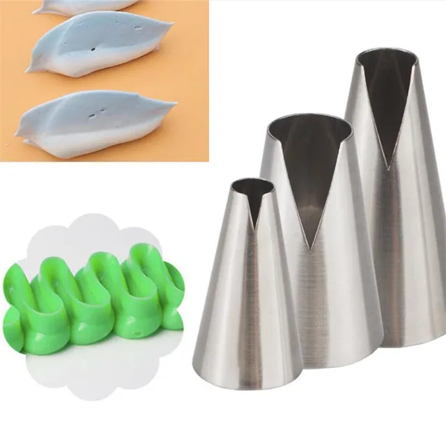 3 db/Szett 580S#580#686 Cake Fúvókák Krémdekoráció Torta Fejcél Jegesedés Csővezeték Fúvóka Tippek Fondant Tészta Szerszámok - Image 2