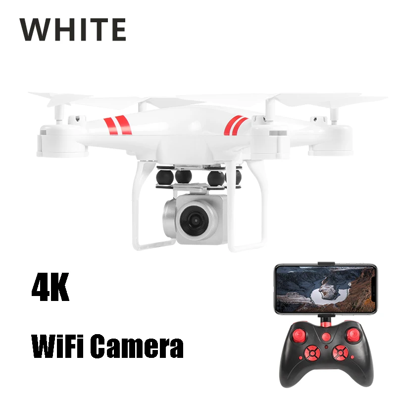 EBOYU KY101D 2,4 ГГц, беспилотный Дрон 20 мин Время полета w/4 K Wi-Fi FPV HD камера высота удержания жестов режим RC Квадрокоптер Дрон RTF - Цвет: White 4K WiFi Cam