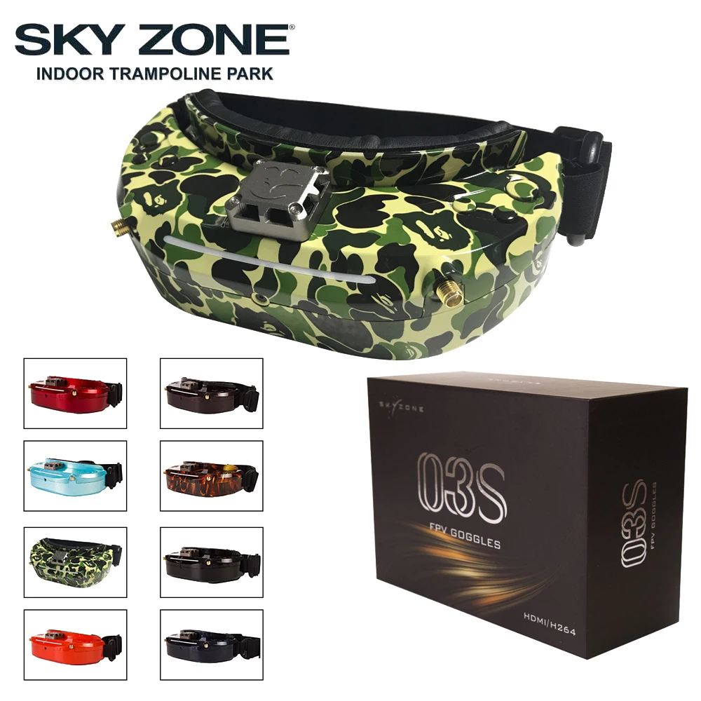 Skyzone SKY03O 5 8 ГГц 48CH Diversity FPV очки поддержка OSD DVR HDMI с головным трекером вентилятор