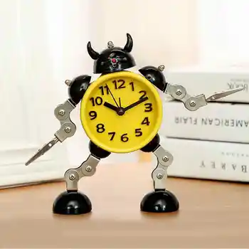 

Digital alarm clock robot clock desktop decoration clock student clock cartoon anime bedside clock children Christmas gifts