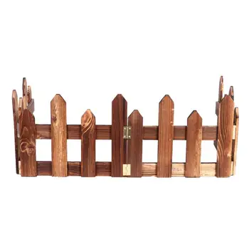 

1 Set Christmas Landscape Fence Wood Fence Courtyard Lawn Guardrail Partition Wood Mesh for Wall Christmas Yard Garden