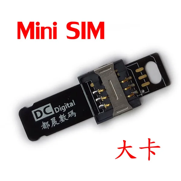 Big Mini SIM Гибридный двойной сим-карты Micro SD адаптер удлинитель Nano SIM Адаптер для IOS IPhone 5/6/7/8/X/XS - Цвет: Big Mini SIM