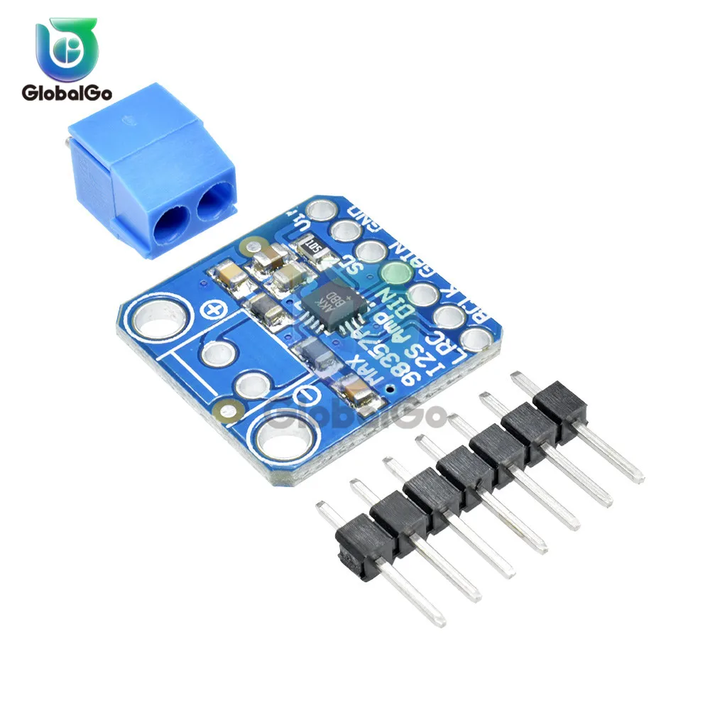MAX98357 I2S класса D подойдет как для повседневной носки, так модуль усилителя 7Pin Мужской конвертер аудио Плата усилителя мини стерео усилитель модуль 3,3 V-5 V