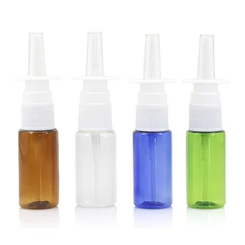 

1PCS Reusable 15ml PET Empty Bottle Plastic Nasal Spray Bottles Pump Sprayer Mist Nose Spray Refillable Bottles