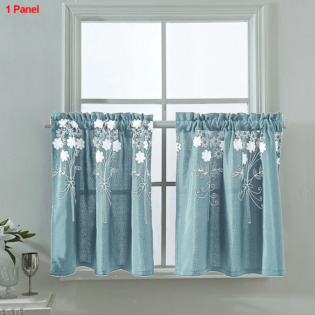 

1pc Blackout Exquisite Embroidery Jacquard Drape Panel Window Modern Bedroom Shades Noise Reducing Curtain Home Decor Blinds