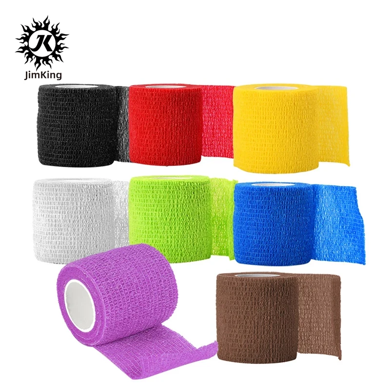 Multiple Colour Tattoo Self-adhesive Elastic Bandage Tattoo Supplies Disposable Tattoo Grips Cover Elastic Bandage Accessories fluorescence colour memo pad self adhesive sticky notes bookmark school sticker office supplies memo point marker flags