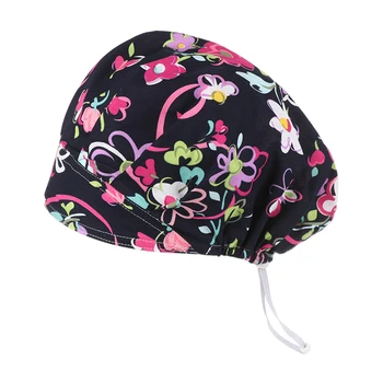 

HOOH Adjustable Sanitary Hat with Sweatband Loop Beanie Hat Solid Men Hat Women's Hats skullies beanies