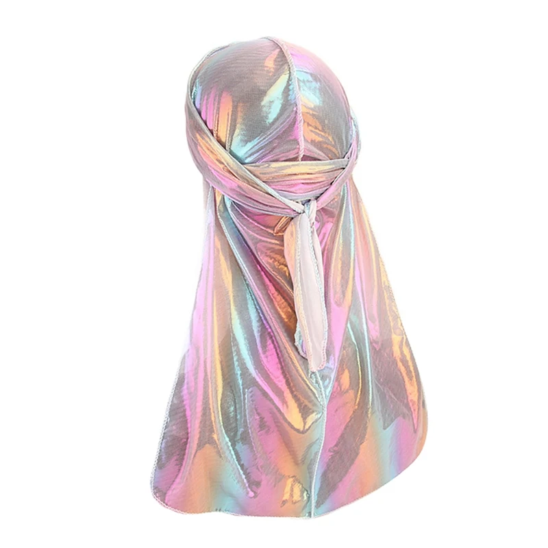 Пляжная Шляпа Doo Rags, цветная шелковистая шапка-тюрбан с длинным хвостом, повязка на голову, бандана, головные уборы, аксессуары для одежды ZL07